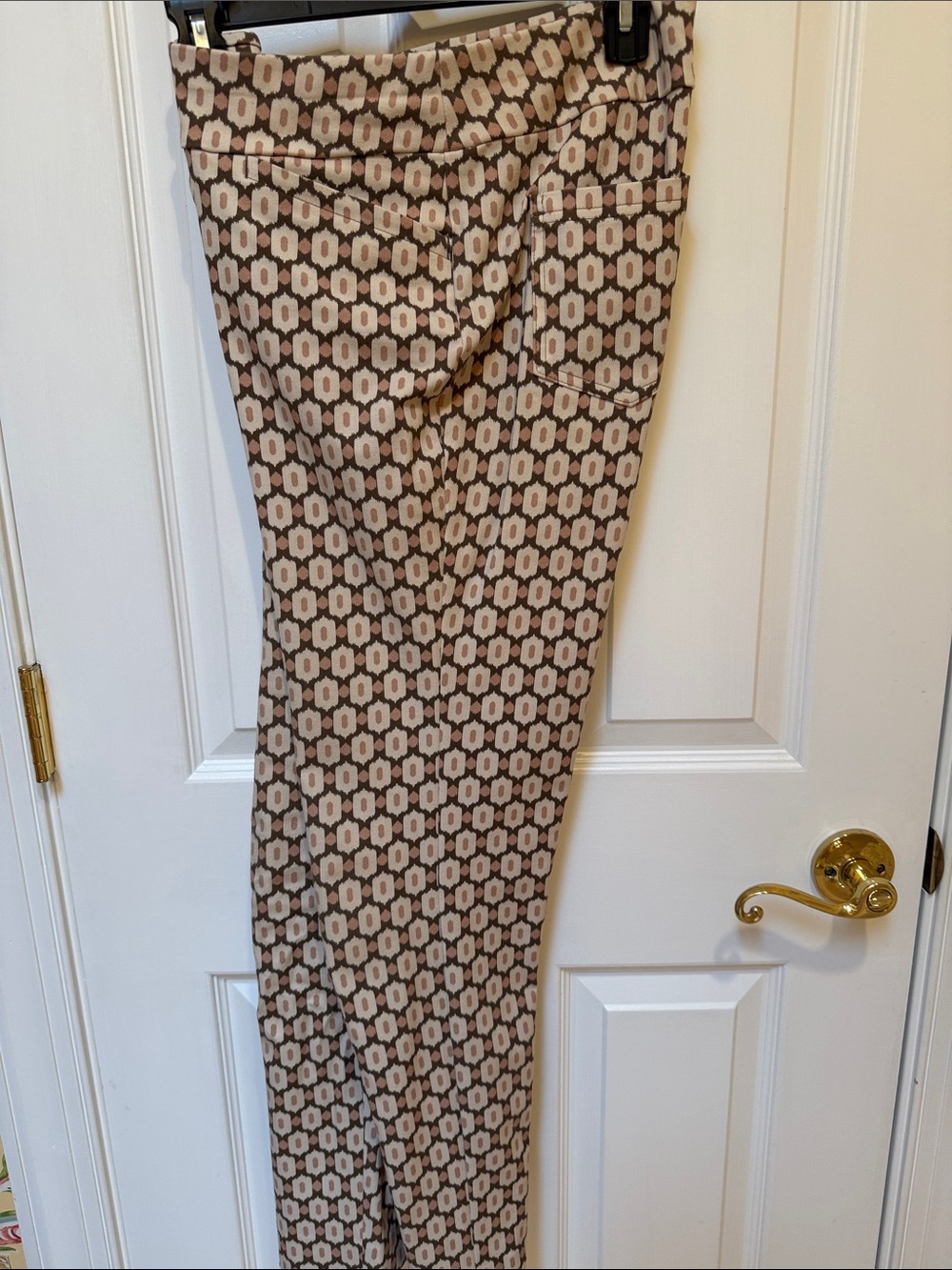 Spartina 449 Beige & Brown Geometric Pants